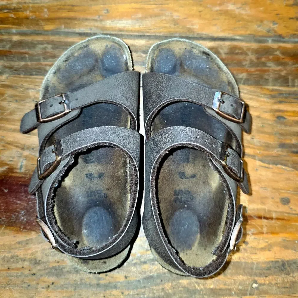 Birkenstock Toddler 25 160 Genuine Leather Adjustable Strap Comfortable Trendy
